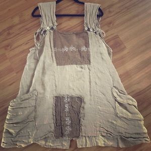 Magnolia Pearl Smock. 100% Linen.